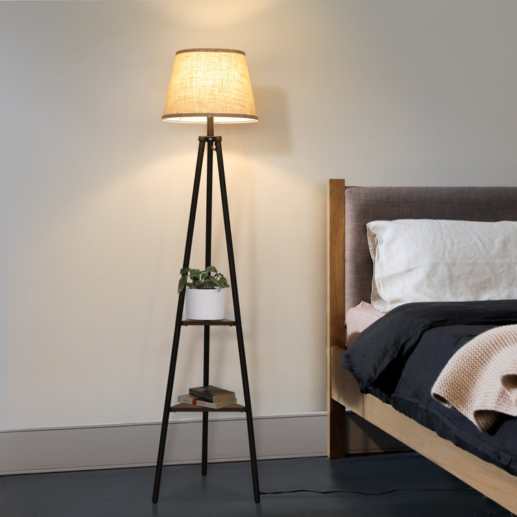 Oliver Cammi with Shelves 65" Tripod Floor Lamp & Reviews Wayfair